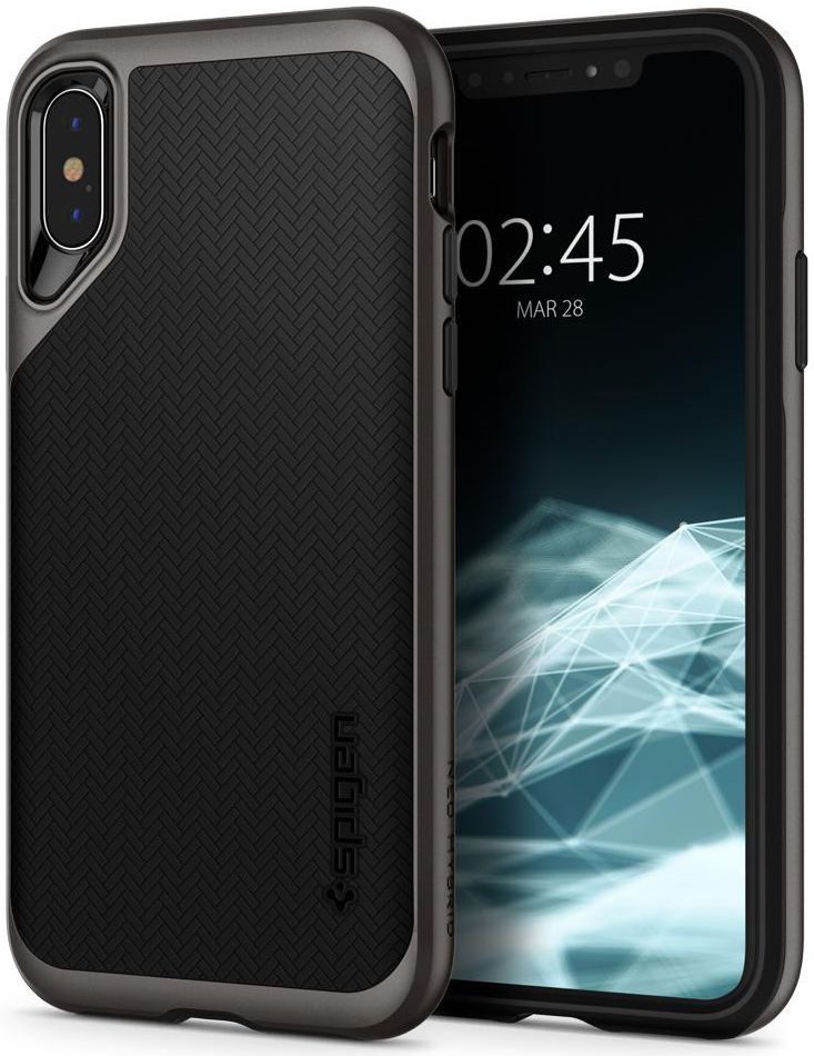 Spigen Neo Hybrid Hoesje Apple iPhone XS Gunmetal afbeelding 1
