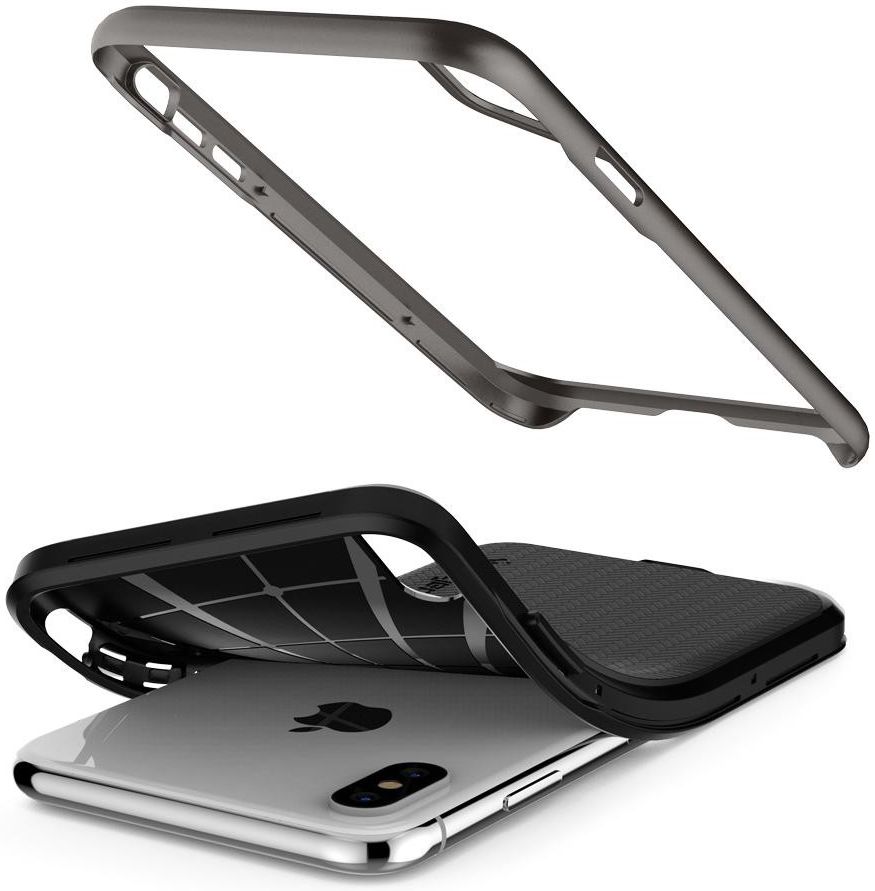 Spigen Neo Hybrid Hoesje Apple iPhone XS Gunmetal afbeelding 4