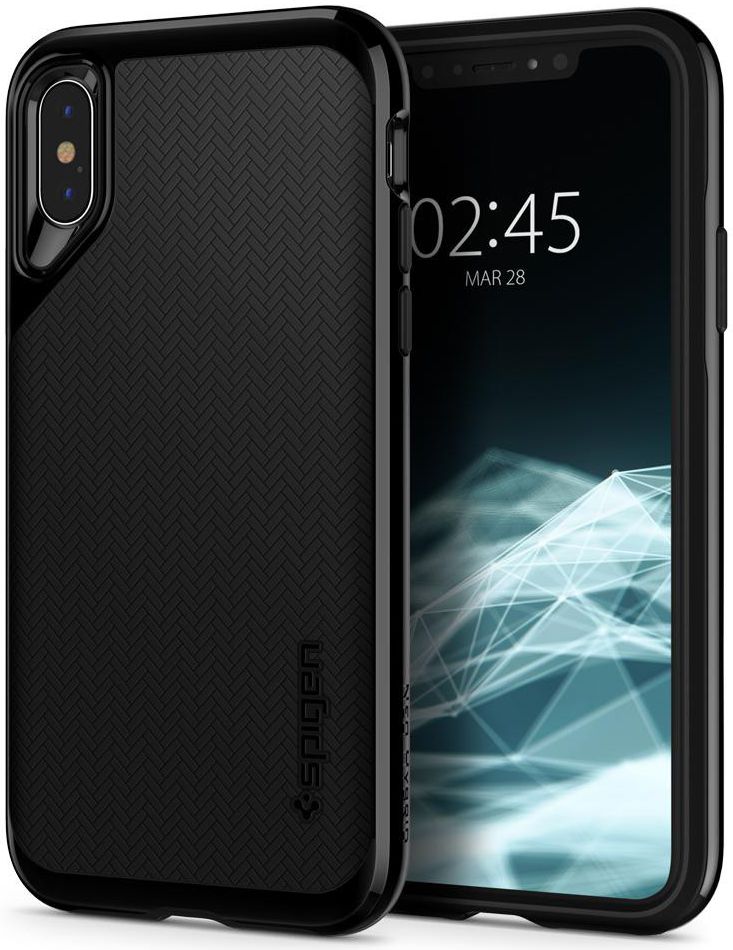 Spigen Neo Hybrid Hoesje Apple iPhone XS Jet Black afbeelding 1