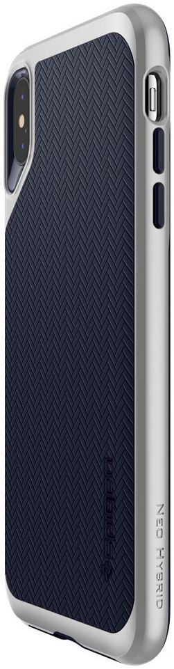 Spigen Neo Hybrid Hoesje Apple iPhone XS Satin Silver afbeelding 7