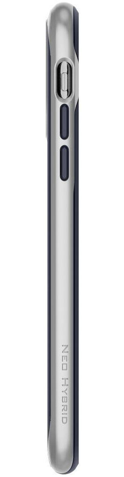 Spigen Neo Hybrid Hoesje Apple iPhone XS Satin Silver afbeelding 8