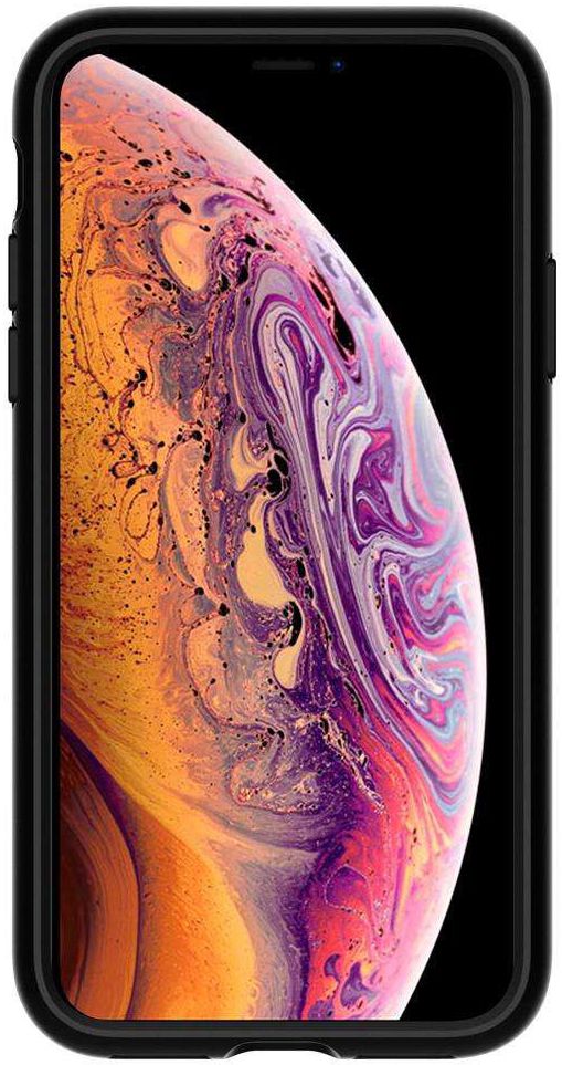 Spigen Slim Armor Card Holder Case Apple iPhone XS Hoesje Zwart afbeelding 7