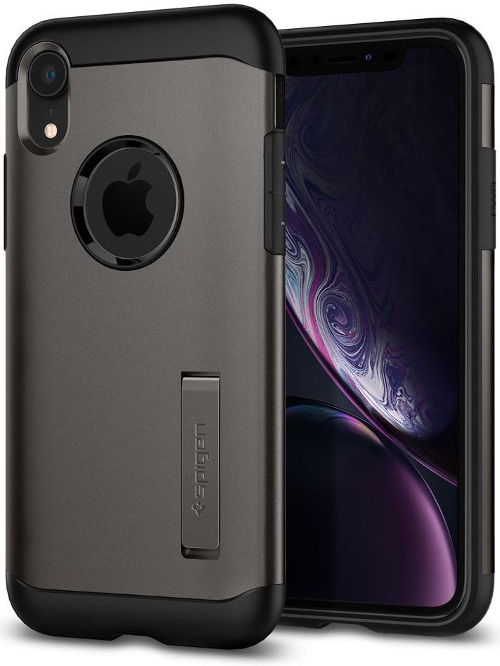 Spigen Slim Armor Hoesje Apple iPhone XR Gunmetal afbeelding 1