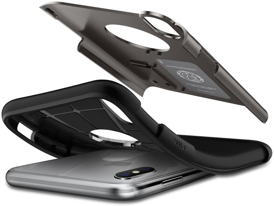 Spigen Slim Armor Hoesje Apple iPhone XR Gunmetal afbeelding 3