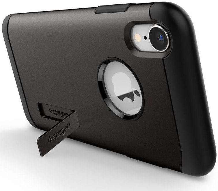 Spigen Slim Armor Hoesje Apple iPhone XR Gunmetal afbeelding 4