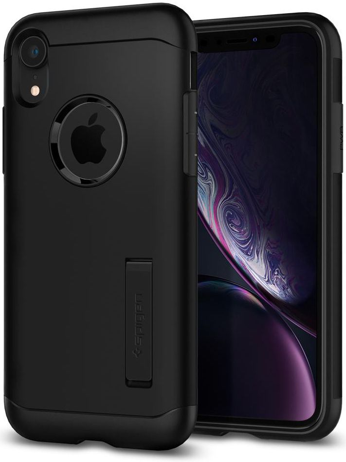 Spigen Slim Armor Hoesje Apple iPhone XR Zwart afbeelding 1