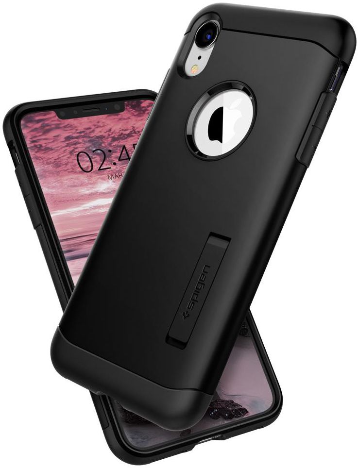 Spigen Slim Armor Hoesje Apple iPhone XR Zwart afbeelding 2