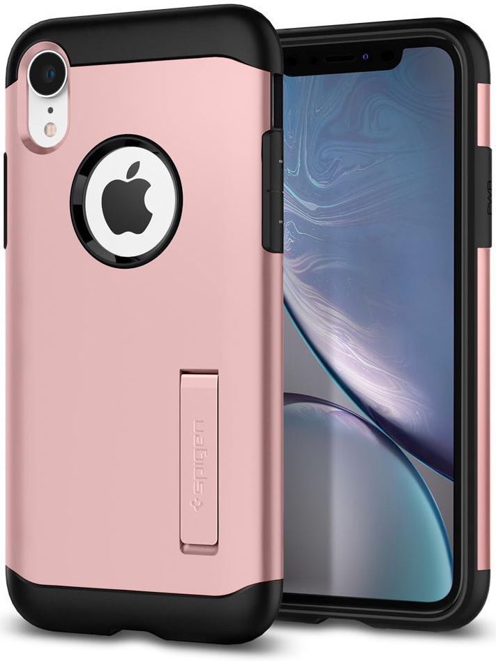 Spigen Slim Armor Hoesje Apple iPhone XR Rose Gold afbeelding 1