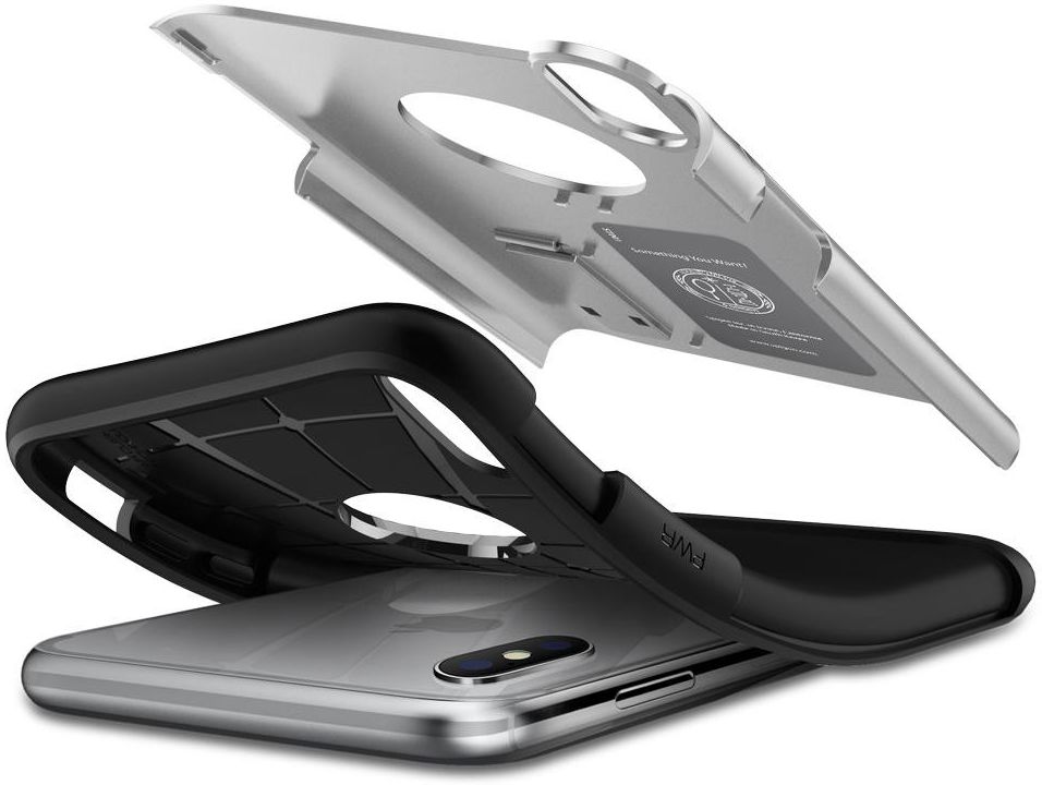 Spigen Slim Armor Hoesje Apple iPhone XR Satin Silver afbeelding 3