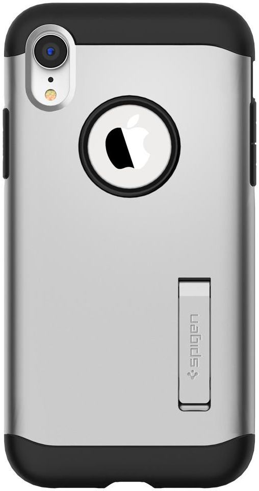 Spigen Slim Armor Hoesje Apple iPhone XR Satin Silver afbeelding 6