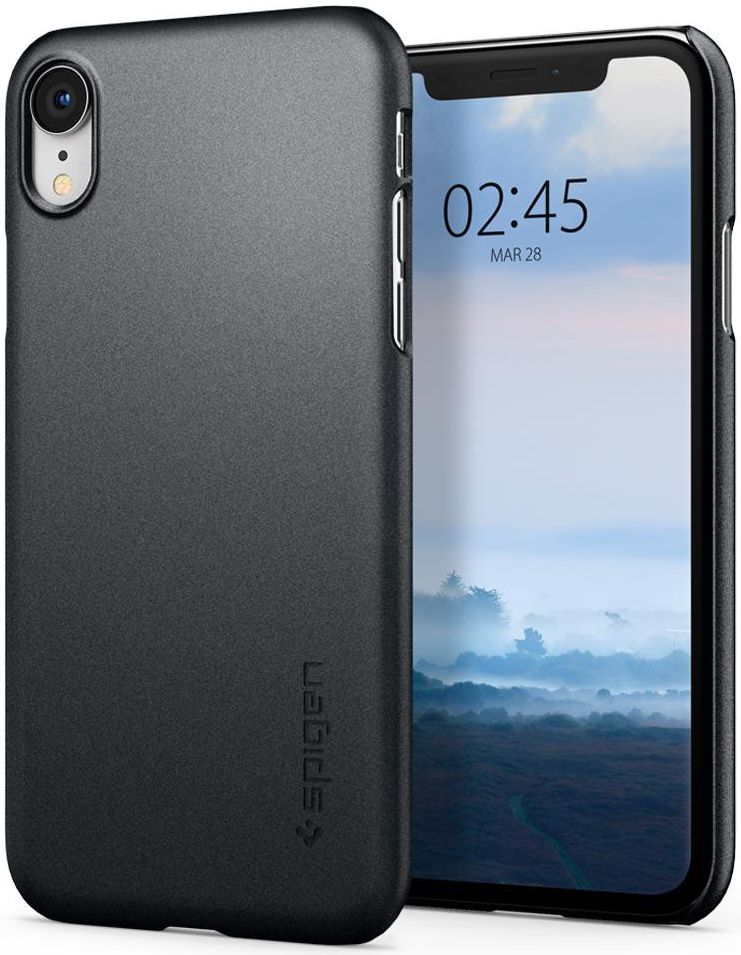 Spigen Thin Fit Case Apple iPhone XR Graphite Grey afbeelding 1