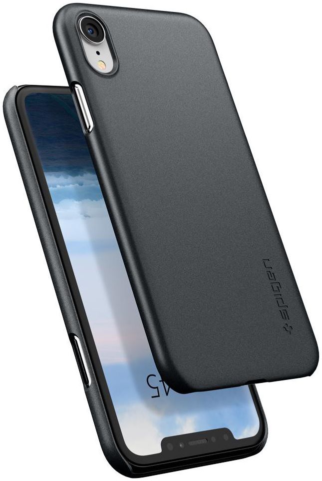 Spigen Thin Fit Case Apple iPhone XR Graphite Grey afbeelding 2