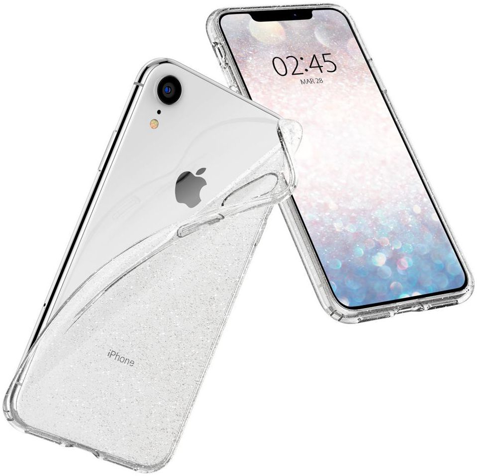 Spigen Liquid Crystal Apple iPhone XR Hoesje Crystal Glitter Quartz afbeelding 2