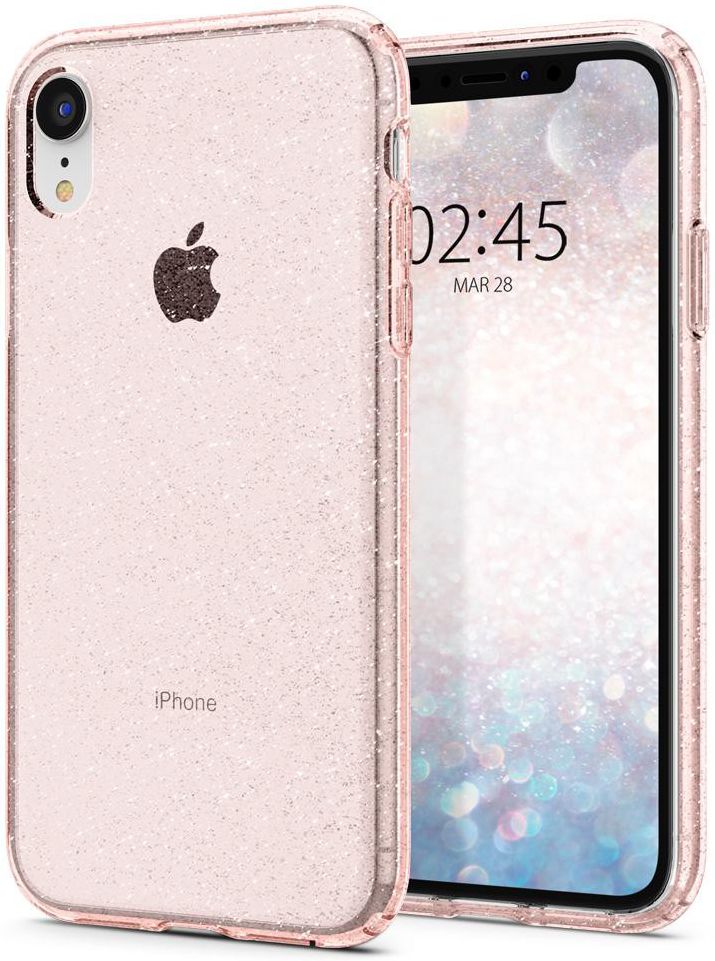 Spigen Liquid Crystal Apple iPhone XR Hoesje Crystal Glitter Rose afbeelding 1