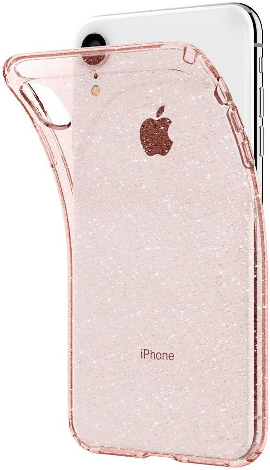 Spigen Liquid Crystal Apple iPhone XR Hoesje Crystal Glitter Rose afbeelding 3