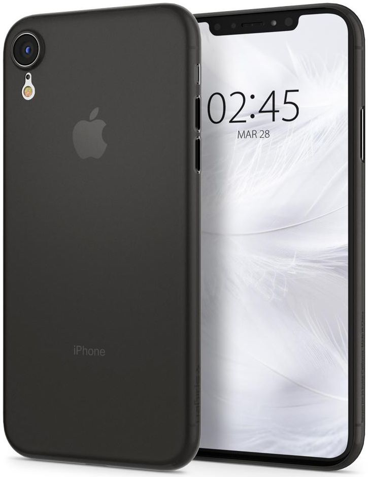 Spigen Air Skin Case Apple iPhone XR Zwart afbeelding 1