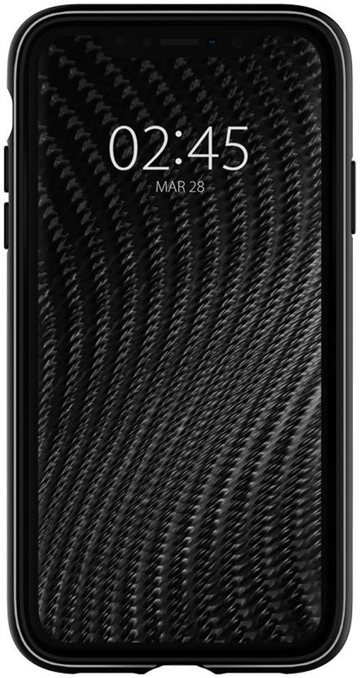 Spigen Rugged Armor Apple iPhone XR Hoesje Matte Black afbeelding 3