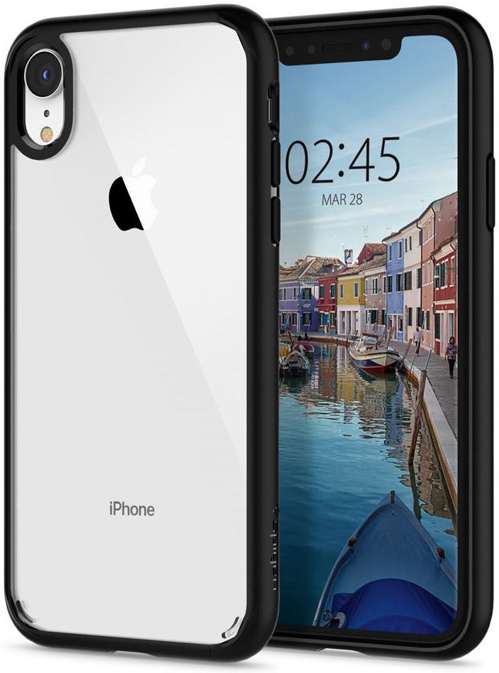 Spigen Ultra Hybrid Hoesje Apple iPhone XR Matte Black afbeelding 1