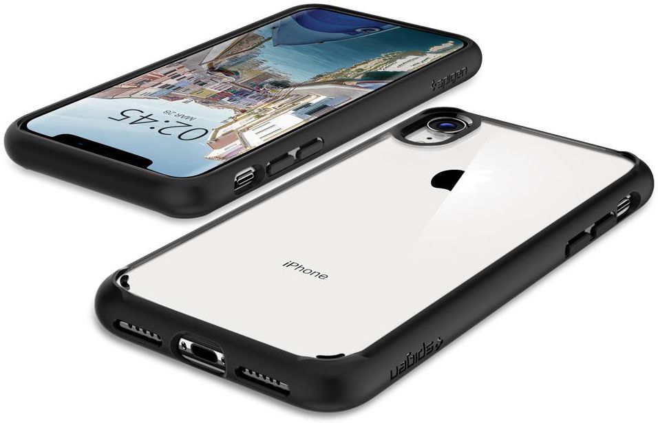 Spigen Ultra Hybrid Hoesje Apple iPhone XR Matte Black afbeelding 3