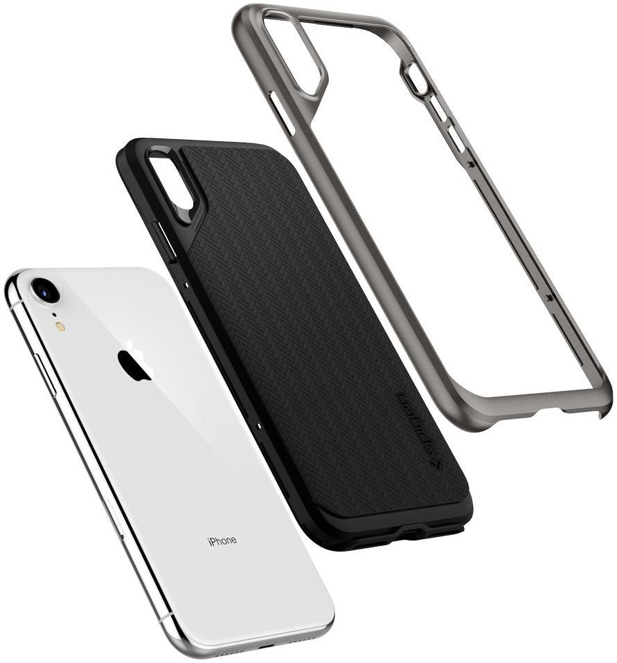 Spigen Neo Hybrid Hoesje Apple iPhone XR Gunmetal afbeelding 3