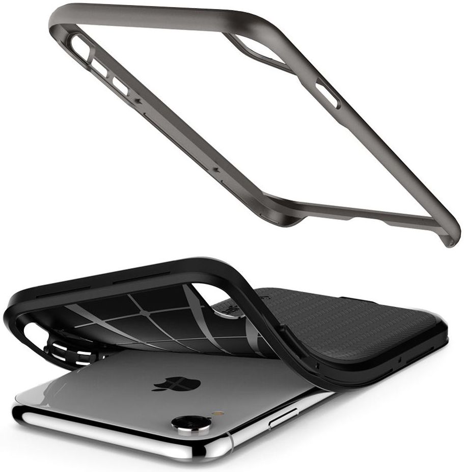 Spigen Neo Hybrid Hoesje Apple iPhone XR Gunmetal afbeelding 4