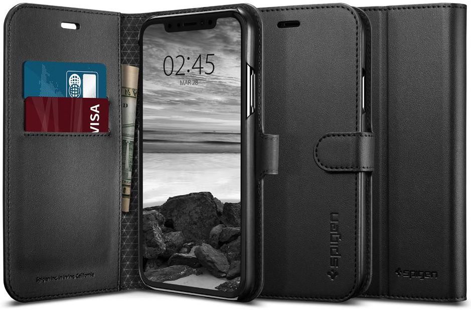 Spigen Wallet S Book Case Apple iPhone XR Zwart afbeelding 3