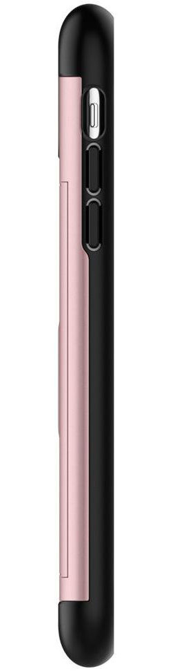 Spigen Slim Armor Card Holder Case Apple iPhone XR Rose Gold afbeelding 7