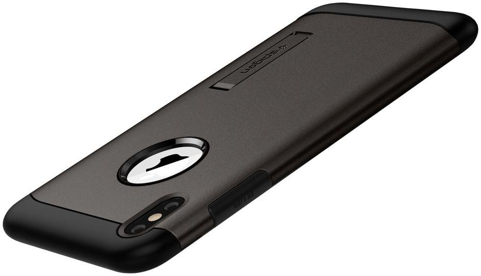 Spigen Slim Armor Hoesje Apple iPhone XS Max Gunmetal afbeelding 5