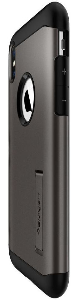 Spigen Slim Armor Hoesje Apple iPhone XS Max Gunmetal afbeelding 8