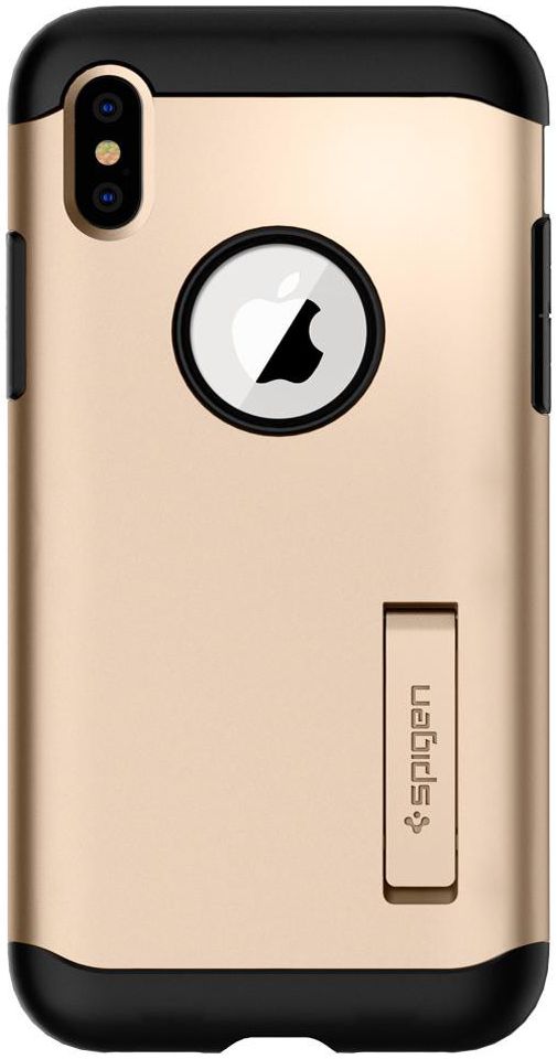 Spigen Slim Armor Hoesje Apple iPhone XS Max Champagne Gold afbeelding 6