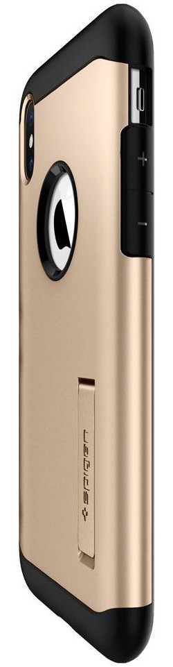 Spigen Slim Armor Hoesje Apple iPhone XS Max Champagne Gold afbeelding 7