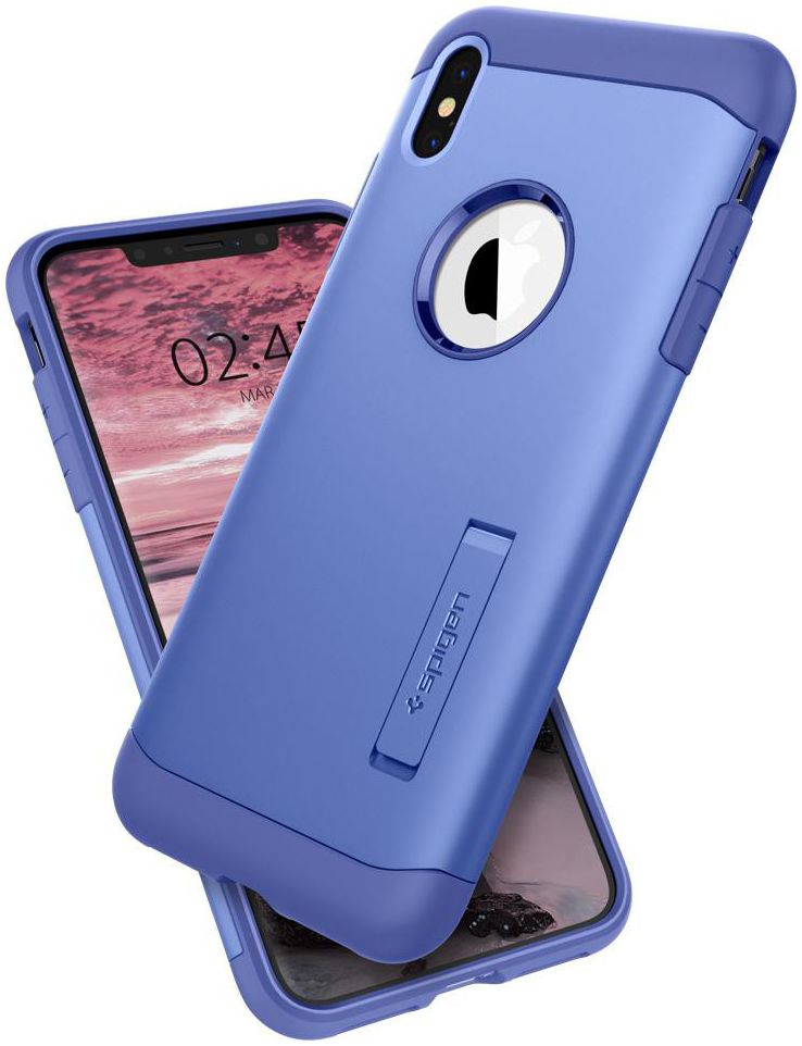 Spigen Slim Armor Hoesje Apple iPhone XS Max Violet afbeelding 2