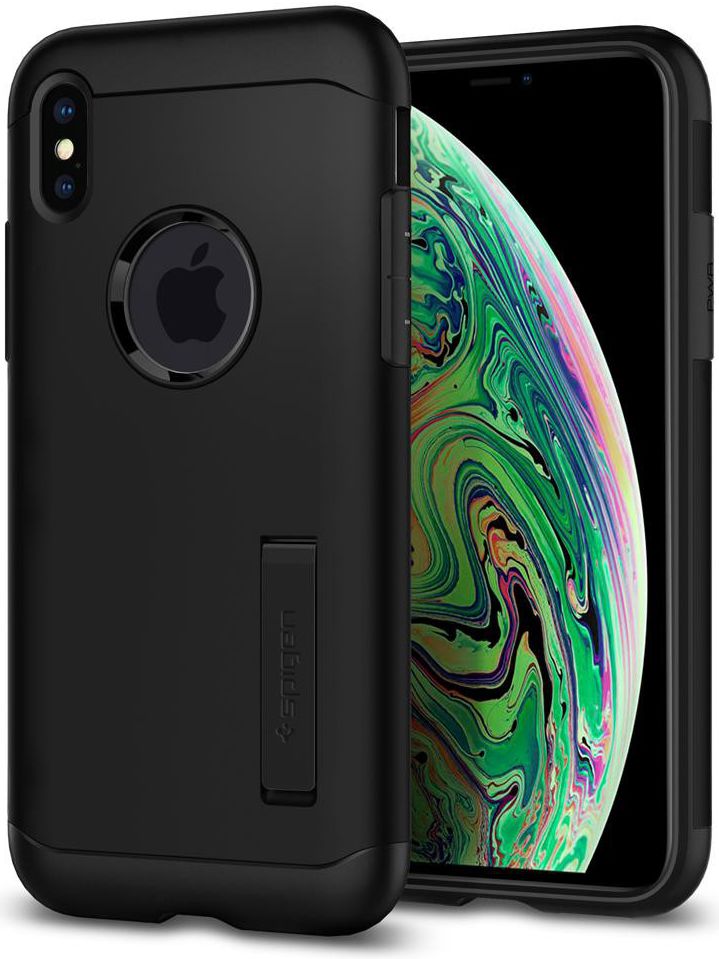 Spigen Slim Armor Hoesje Apple iPhone XS Max Black afbeelding 1