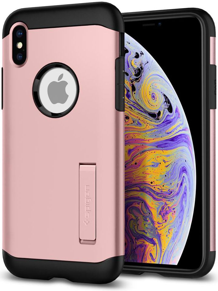 Spigen Slim Armor Hoesje Apple iPhone XS Max Rose Gold afbeelding 1