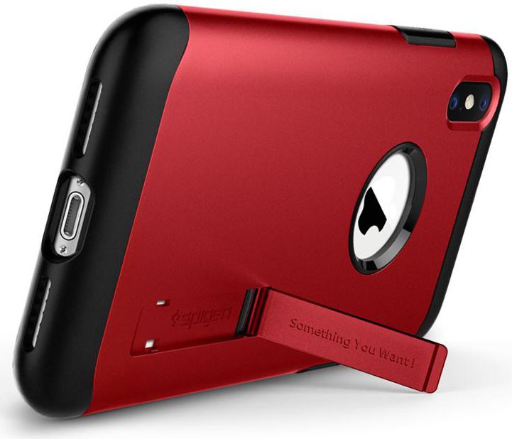 Spigen Slim Armor Hoesje Apple iPhone XS Max Merlot Red afbeelding 4