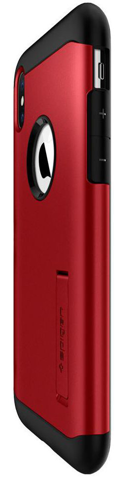 Spigen Slim Armor Hoesje Apple iPhone XS Max Merlot Red afbeelding 6