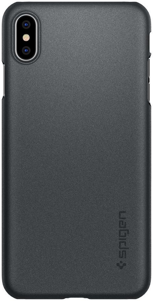Spigen Thin Fit A Case Apple iPhone XS Max Graphite Gray afbeelding 4