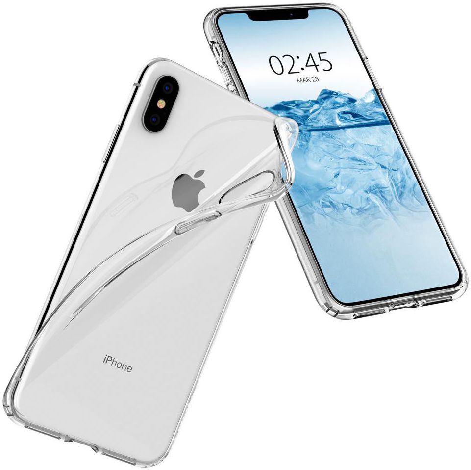 Spigen Liquid Crystal Apple iPhone XS Max Hoesje Crystal Clear afbeelding 2