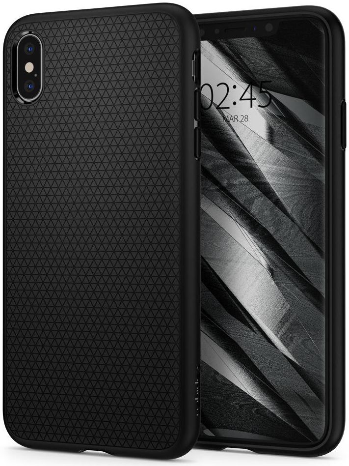 Spigen Liquid Air Case Apple iPhone XS Max Matte Black afbeelding 1