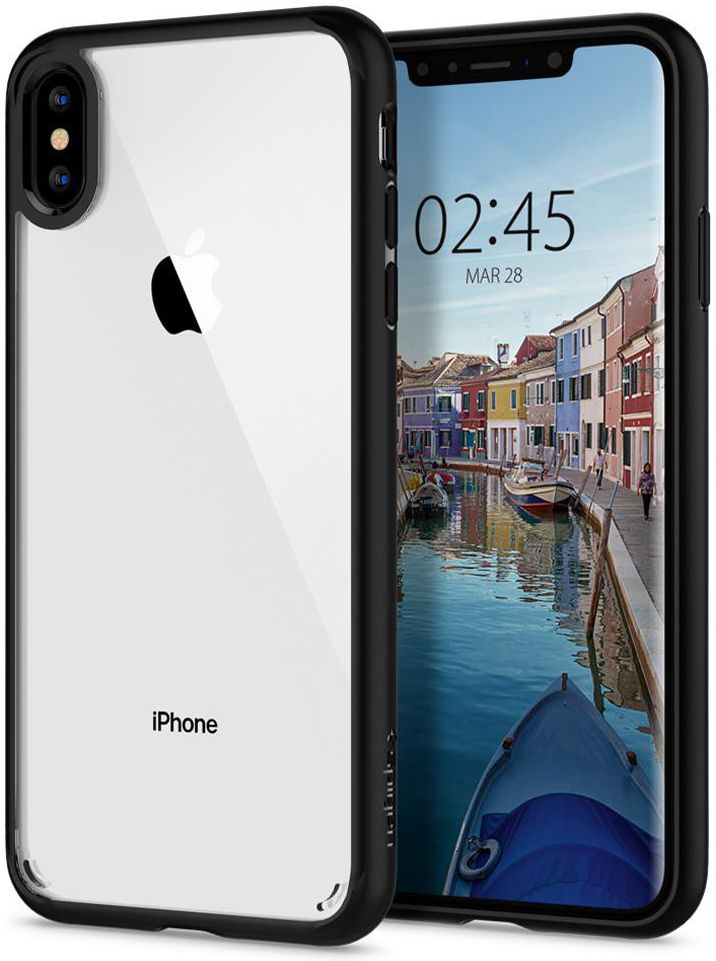 Spigen Ultra Hybrid Hoesje Apple iPhone XS Max Matte Zwart afbeelding 1