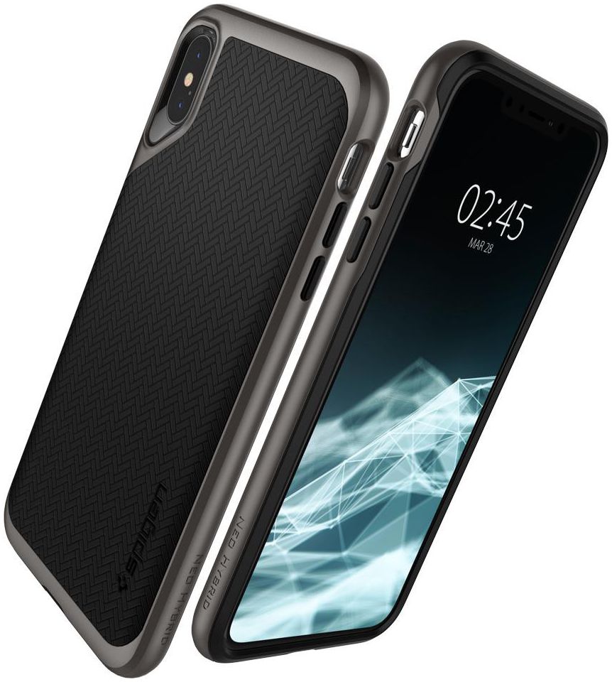Spigen Neo Hybrid Hoesje Apple iPhone XS Max Gunmetal afbeelding 2