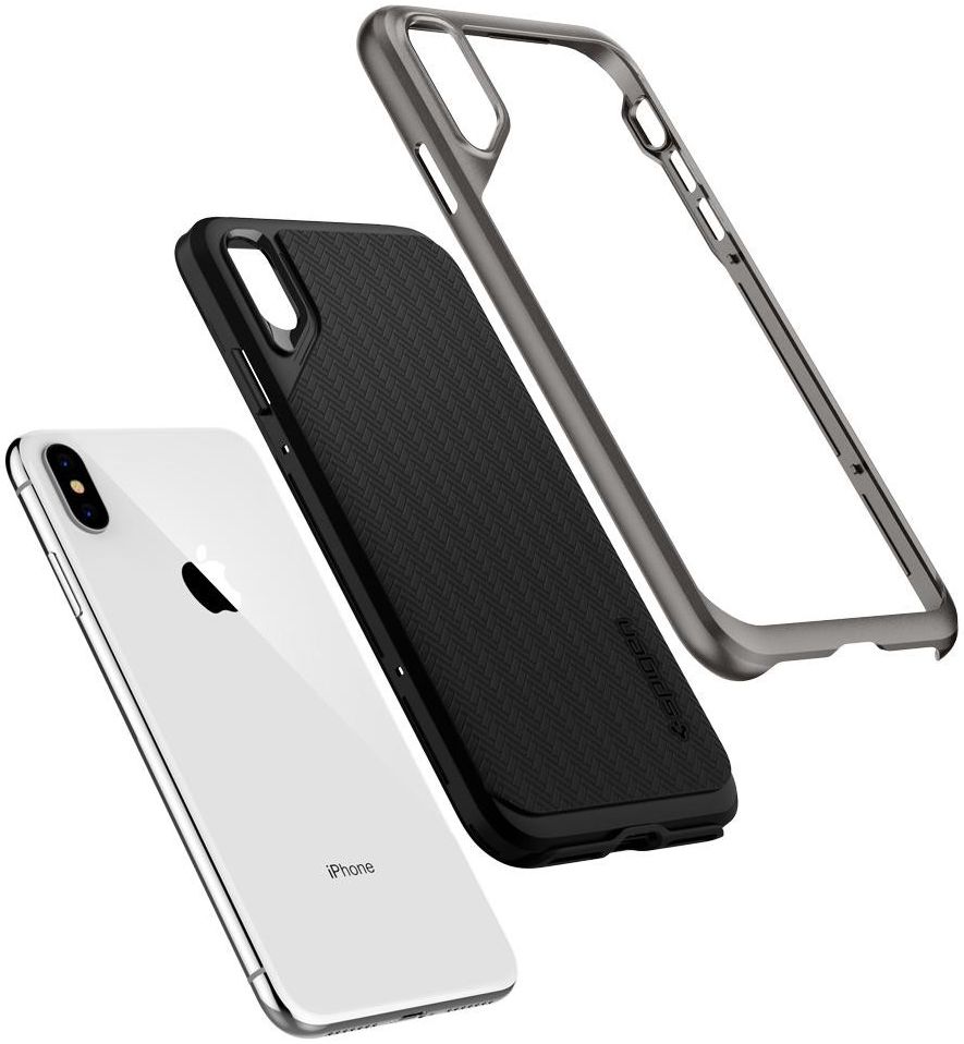 Spigen Neo Hybrid Hoesje Apple iPhone XS Max Gunmetal afbeelding 3