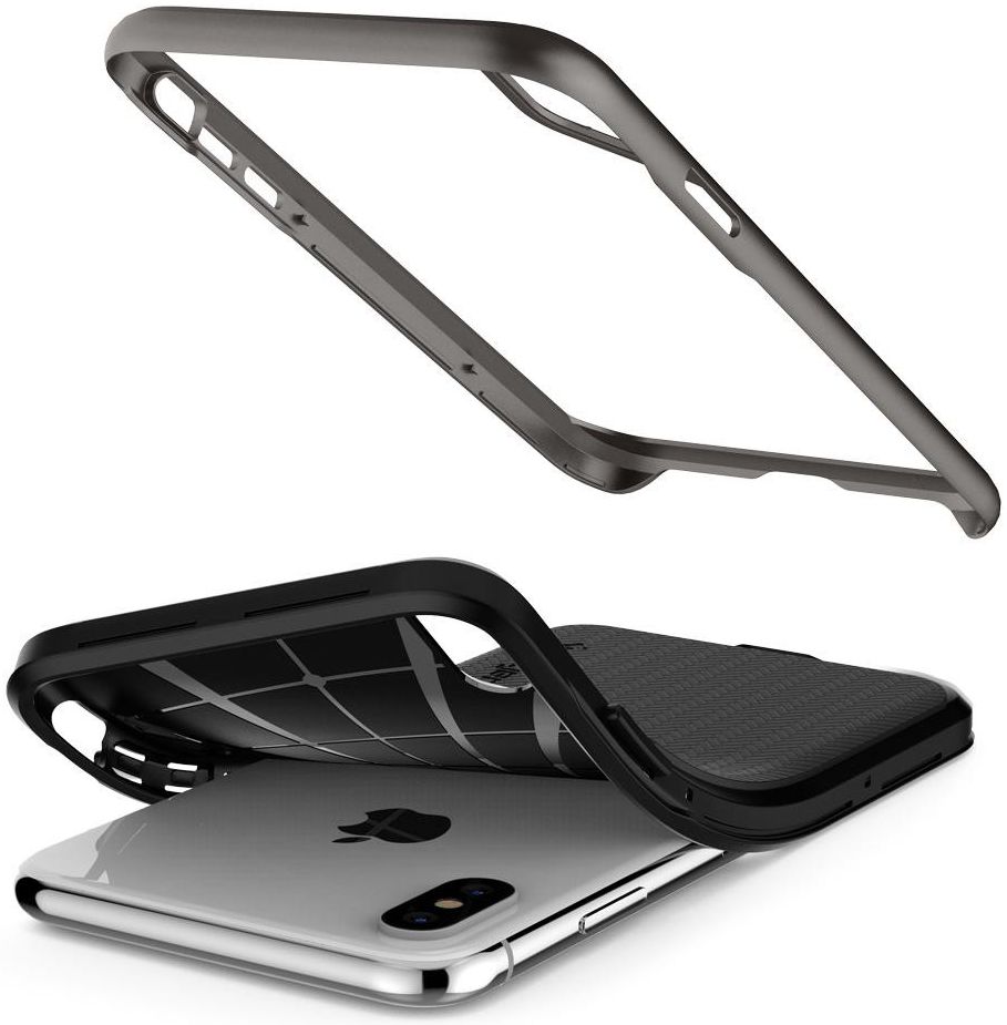 Spigen Neo Hybrid Hoesje Apple iPhone XS Max Gunmetal afbeelding 4