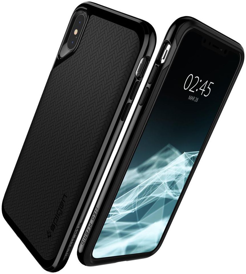 Spigen Neo Hybrid Hoesje Apple iPhone XS Max Jet Black afbeelding 3