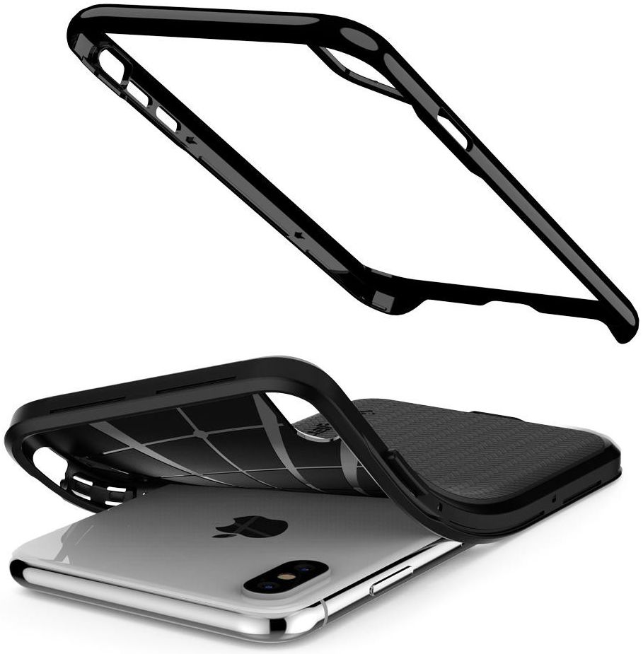 Spigen Neo Hybrid Hoesje Apple iPhone XS Max Jet Black afbeelding 4
