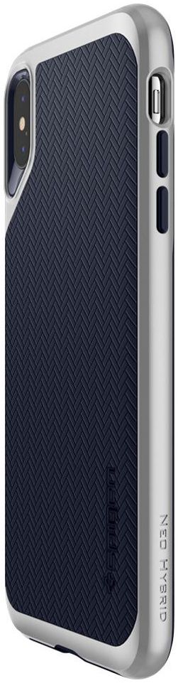Spigen Neo Hybrid Hoesje Apple iPhone XS Max Satin Silver afbeelding 7