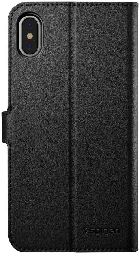 Spigen Wallet S Flip Case Apple iPhone XS Max Black afbeelding 8