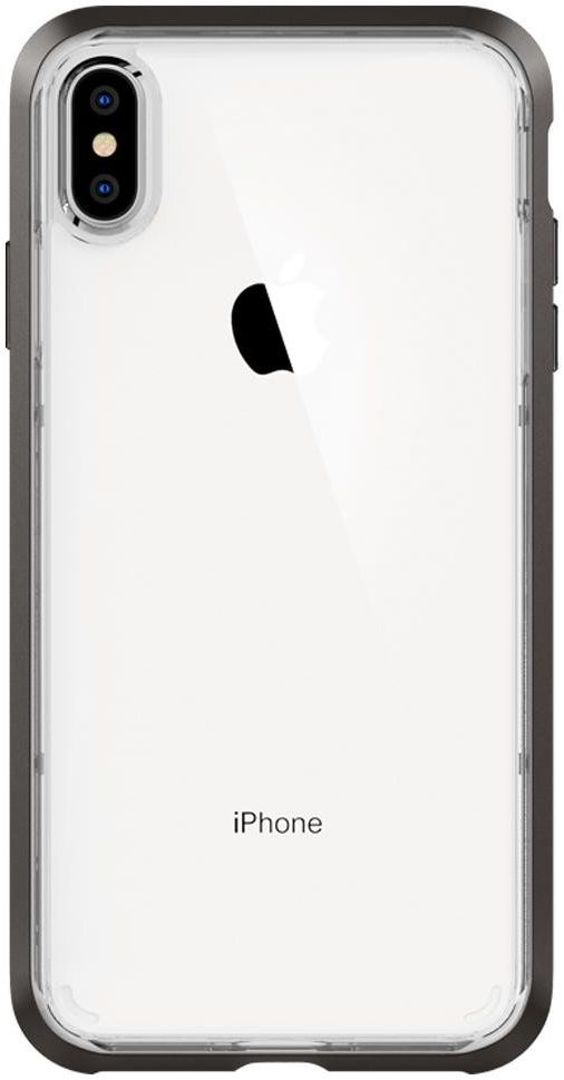 Spigen Neo Hybrid Crystal Hoesje iPhone XS Max Crystal Gunmetal afbeelding 4