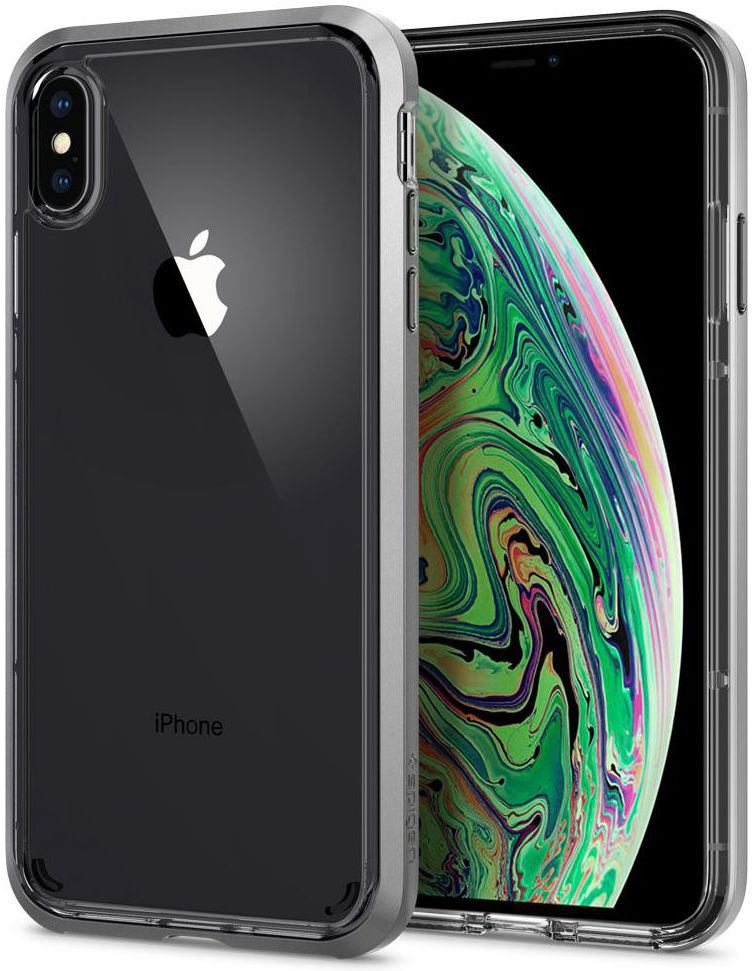 Spigen Neo Hybrid Crystal Hoesje iPhone XS Max Crystal Satin Silver afbeelding 1