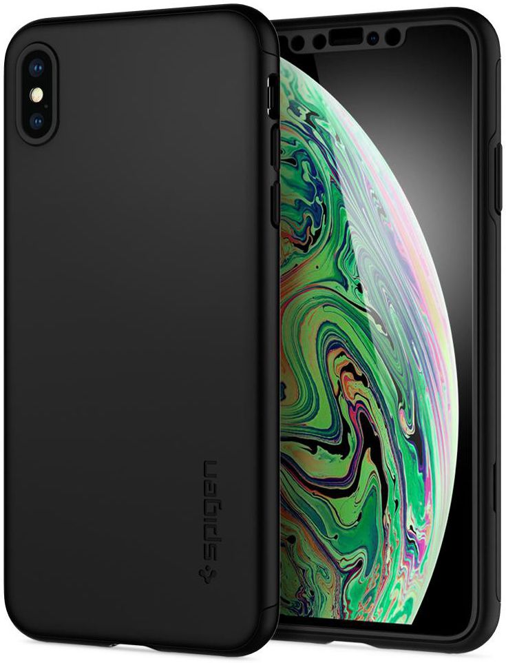Spigen Thin Fit 360 Case Apple iPhone XS Max Black afbeelding 2